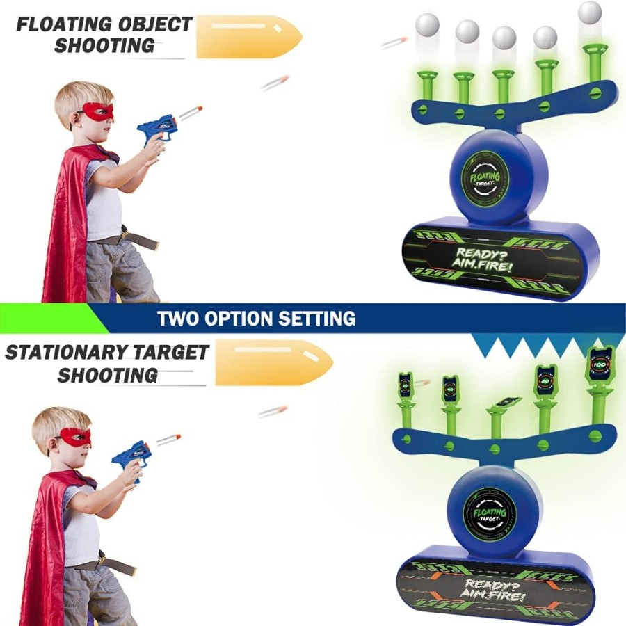 2 in 1 Target Shooting Game with 2 Guns and Ball Set
