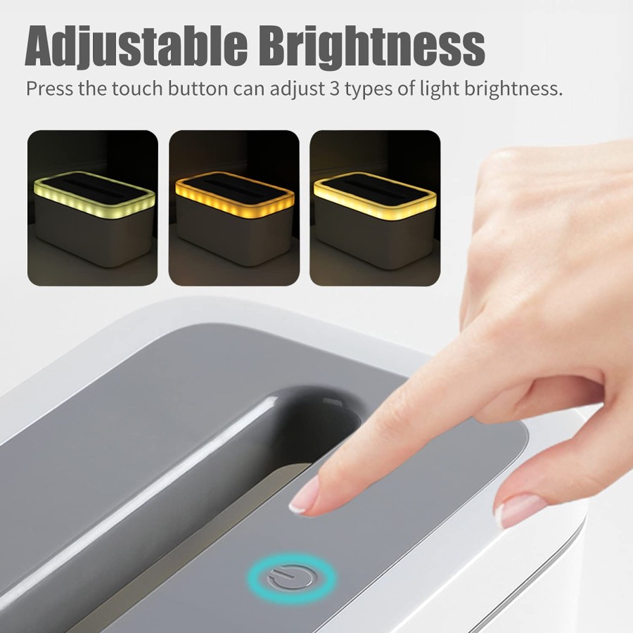 Touch Control Night Light Tissue Box Dispenser