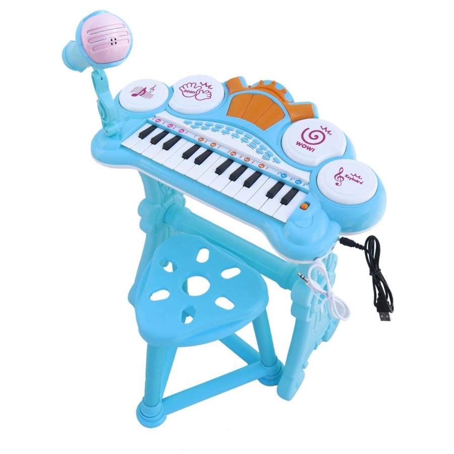 Toyshine Kids Musical Piano Table with Mic & Lights (13382)
