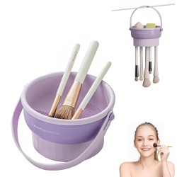 3 in 1 Silicone Makeup Brush Cleaner Bowl with Brush Drying 3 in 1 Silicone Makeup Brush Cleaner Bowl with Brush Drying