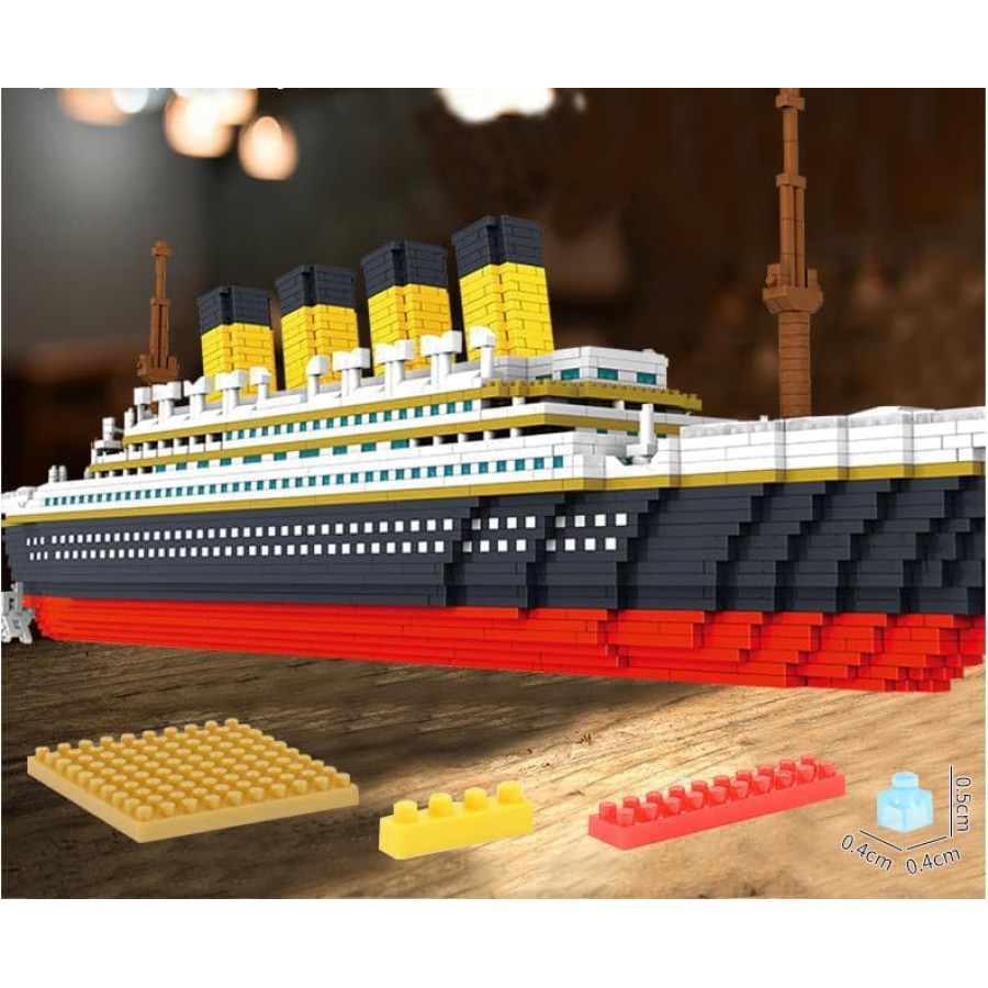 3D Puzzle Titanic Passenger Liner Ship Block Set 8802Pcs