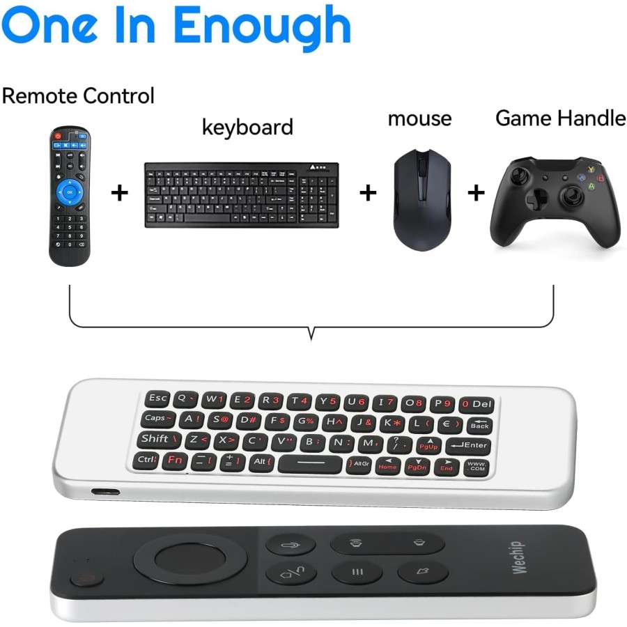 4-in-1 W3 Air Mouse Voice Remote 2.4g Wireless Remote Control 4-in-1 W3 Air Mouse Voice Remote 2.4g Wireless Remote Control