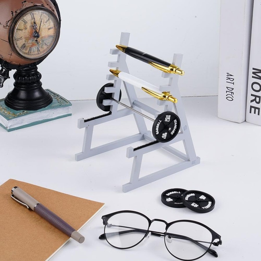 Funny Weight Training Equipment Desktop Pen Holder