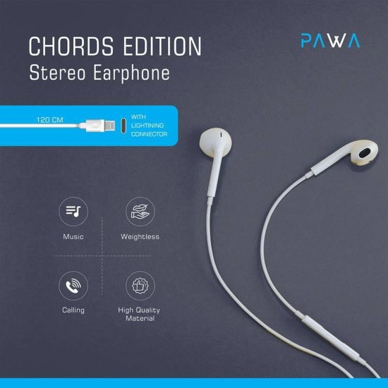 PAWA Chords Series Stereo Earphone Lightning