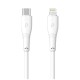 Pawa Type-C to Lightning PVC Cable 27W Quick Charging 1.2m (white - Gray)