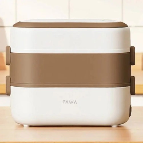 Pawa Delicacy Double Layer Electric Lunch Box 2L - White