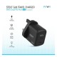 Pawa Stout Gan Travel Charger With Dual PD 45w Black