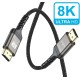 Pawa El Caro Series Braided HDMI to HDMI 8K Cable 3M