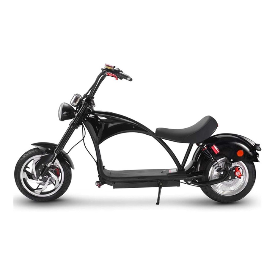 Electric Scooter Long Range Big Wheel Motorcycle 3000W - Black