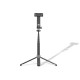 Porodo Selfie Stick 135cm Extendable with Detachable Light 4 Leg Tripod - Black