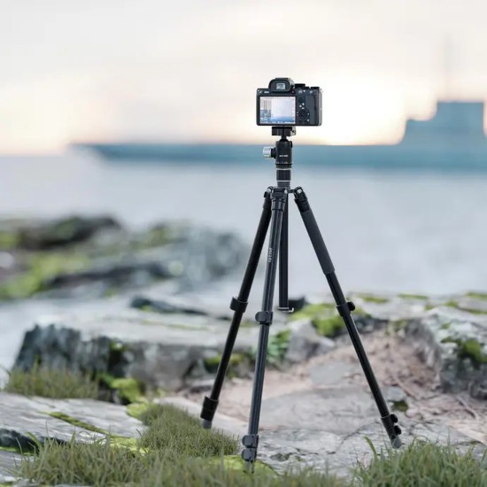 Porodo Aluminium Tripod with Ballhead - Black