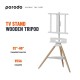 Porodo TV Stand Wooden Tripod