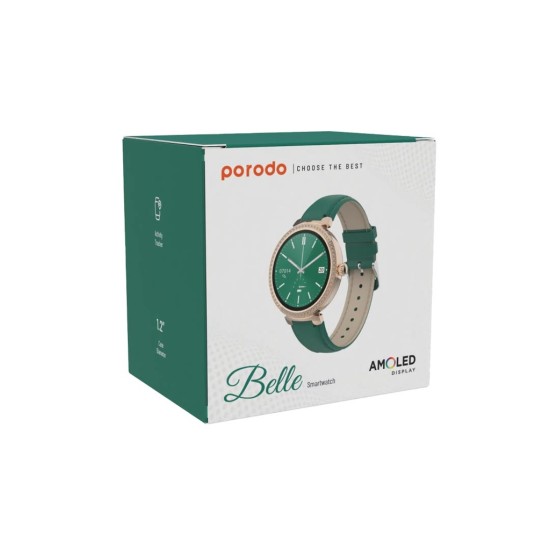 Porodo Belle Smart Watch AMOLED Display - Green