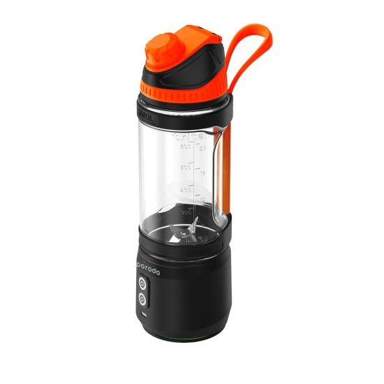 Porodo Lifestyle Dual Spin Clockwise & Reverse Portable Blender -Black