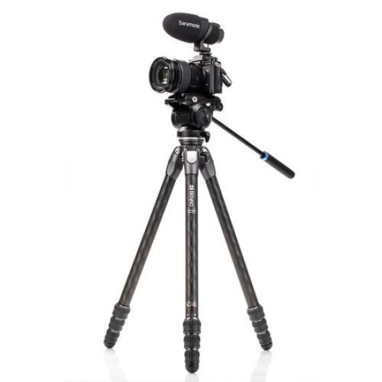 BENRO TORTOISE CARBON FIBER 2 SERIES TRIPOD SYSTEM WITH S4PRO VIDEO HEAD