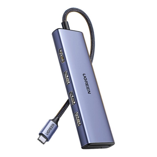UGREEN CM511 USB-C to HDMI HUB Adapter, 3x USB-A 3.0, SD/TF 20956A