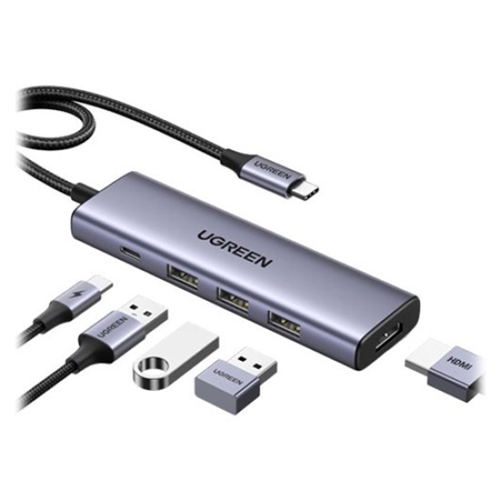 UGreen USB-C 5-In-1 Multifunction Adapter - 15cm