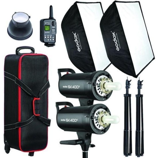 GODOX  2-LIGHT STUDIO FLASH KIT