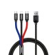 Baseus Cable Rapid USB Cable 3 in1 Type C / Lightning / Micro 3A - 1.2M