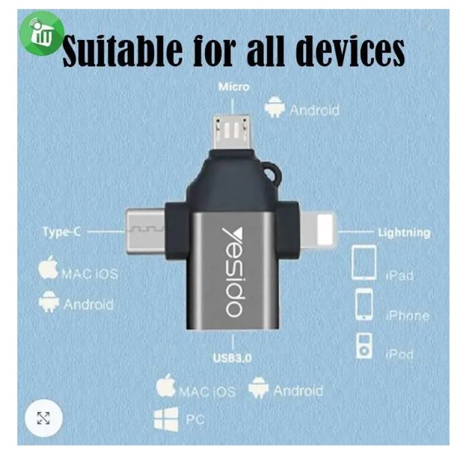 Yesido GS15 3 in1 OTG Adapter