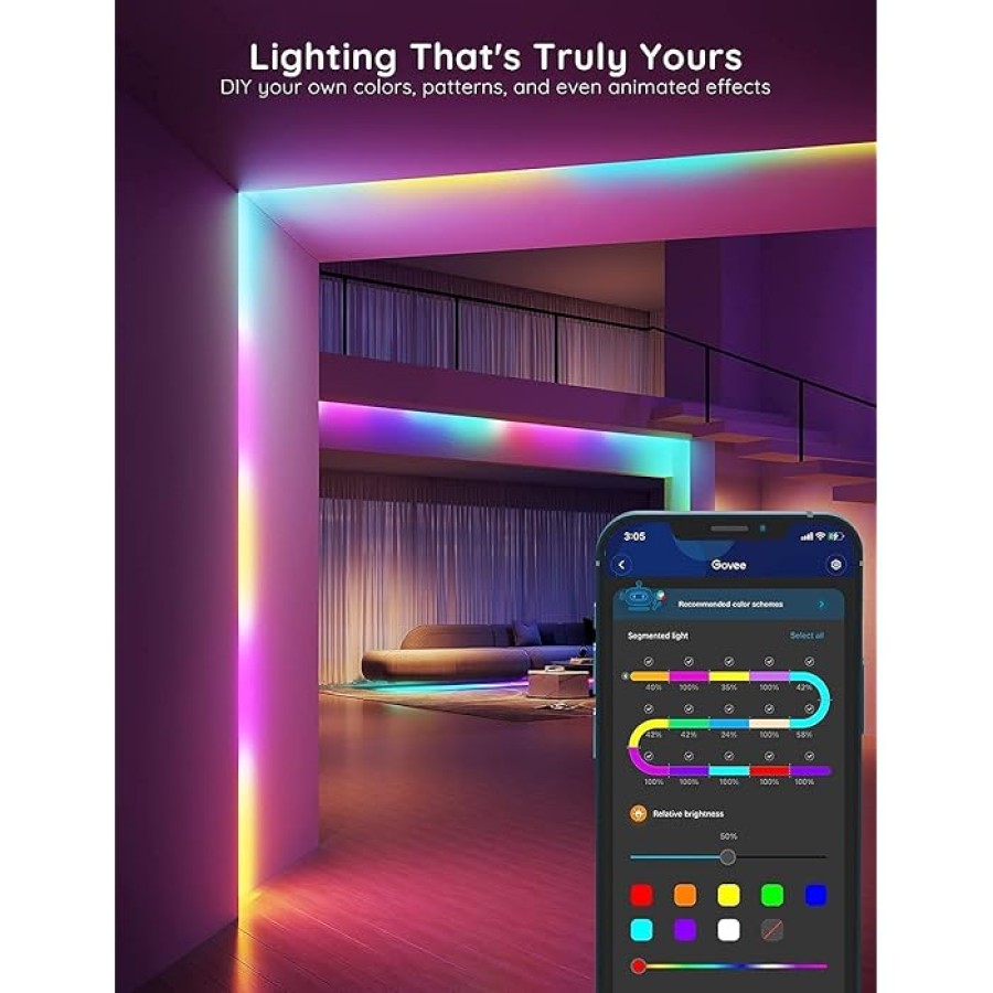 Govee Smart LED Strip Lights With App Control 5m