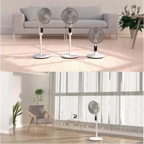 Solar Air Circulation Fan with Mosquito Repellent Light Household Outdoor Camping Timing Floor Fan