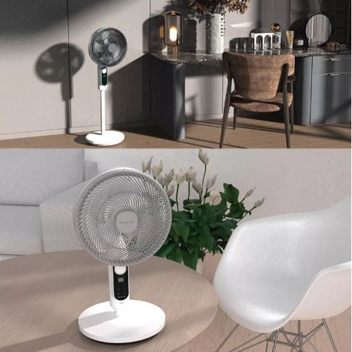 Solar Air Circulation Fan with Mosquito Repellent Light Household Outdoor Camping Timing Floor Fan