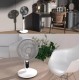 Solar Air Circulation Fan with Mosquito Repellent Light Household Outdoor Camping Timing Floor Fan