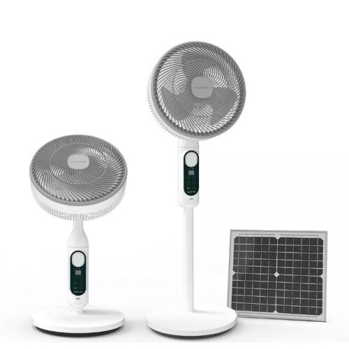 Solar Air Circulation Fan with Mosquito Repellent Light Household Outdoor Camping Timing Floor Fan