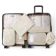 7 SET TRAVEL PACKING CUBES LIGHTWEIGHT FOLDABLE LUGGAGE ORGANIZERS