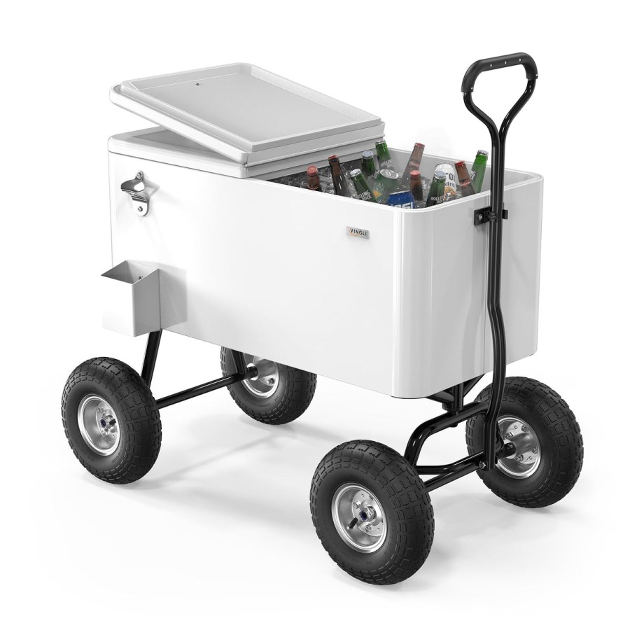 70 Liters Wagon Rolling Cooler Ice Box