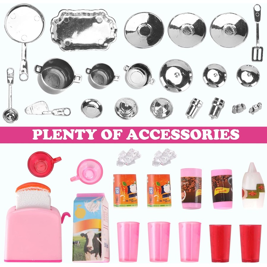 Modern Mini Kitchen Playset Toy for Girls 14311