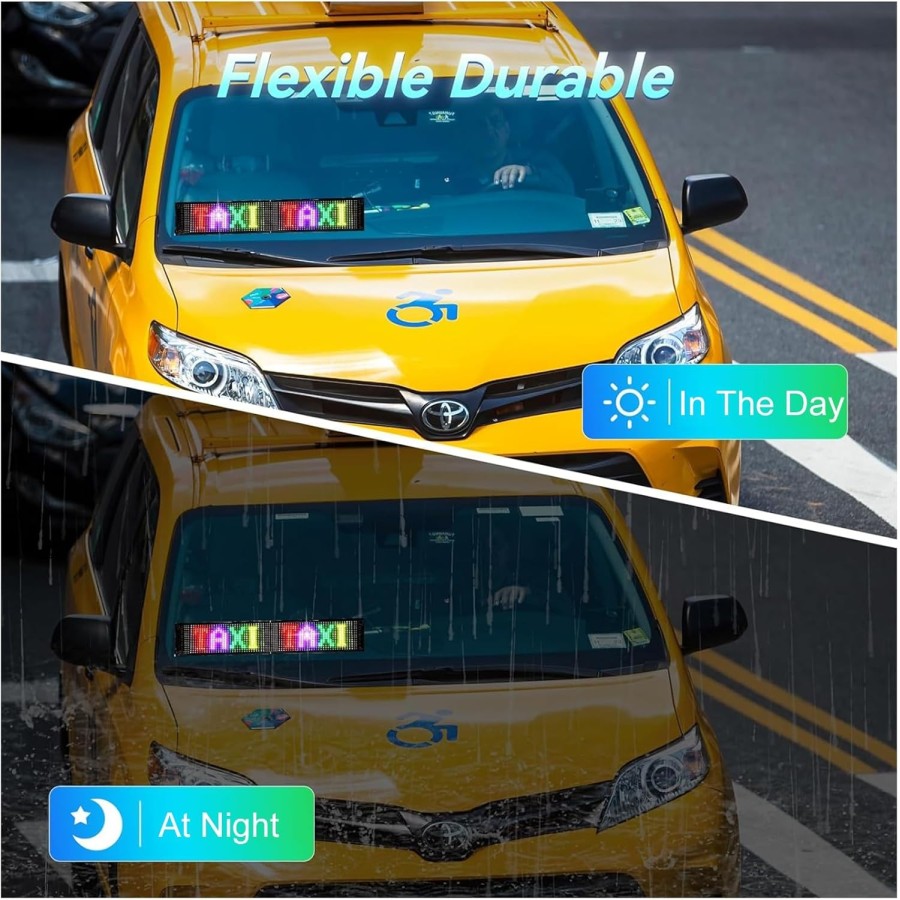 Car PIXEL LED Sign Bluetooth App Control Car PIXEL LED Sign Bluetooth App Control