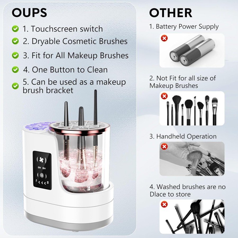 3 IN 1 Electric Makeup Brush Cleaner 3 IN 1 Electric Makeup Brush Cleaner