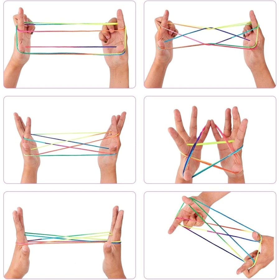 Rainbow Rope Finger Thread