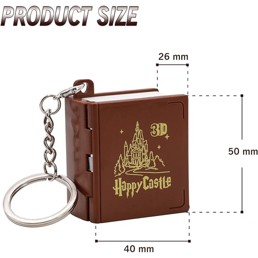 3D Folding Pop-up Harry Potter Castle Keychain 3D Folding Pop-up Harry Potter Castle Keychain