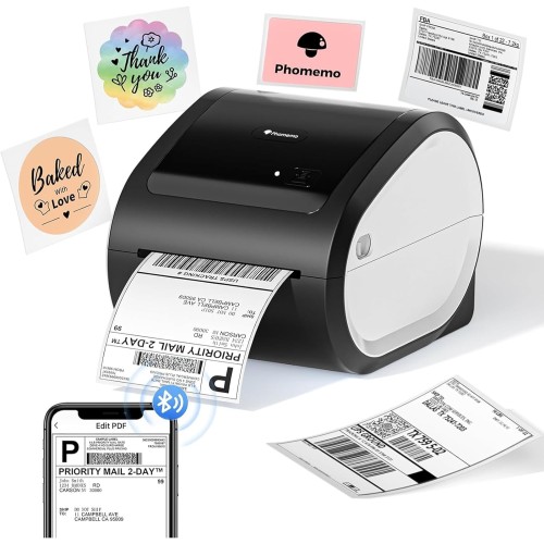 Phomemo D520-BT Bluetooth Thermal Printer, 4x6 Shipping Label Printer