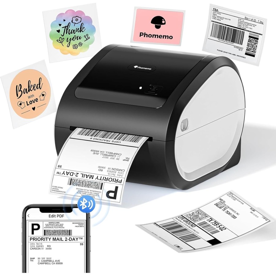 Phomemo D520-BT Bluetooth Thermal Printer, 4x6 Shipping Label Printer