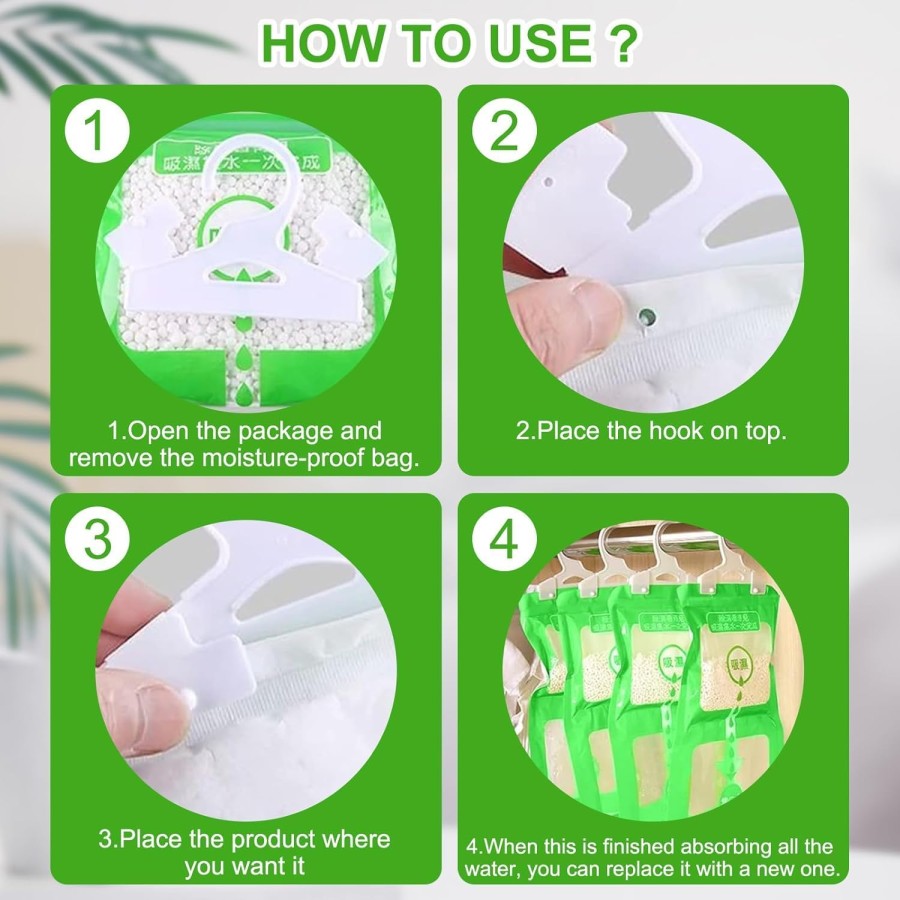 Moisture Absorbers Hanging Bags