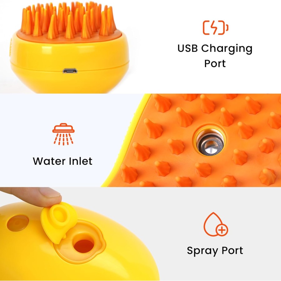 3 In1 Pet Steam Brush