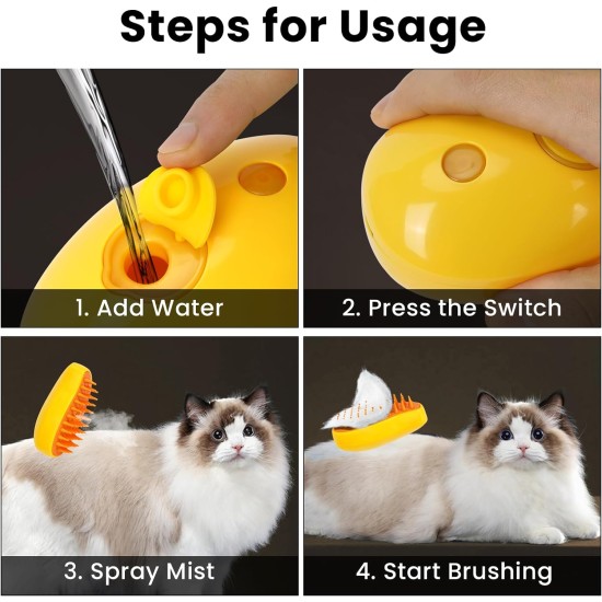 3 In1 Cat Steam Brush