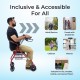 Elderly Foldable Mobility Walker with Seat Dual Brakes and Basket Elderly Foldable Mobility Walker with Seat Dual Brakes and Basket