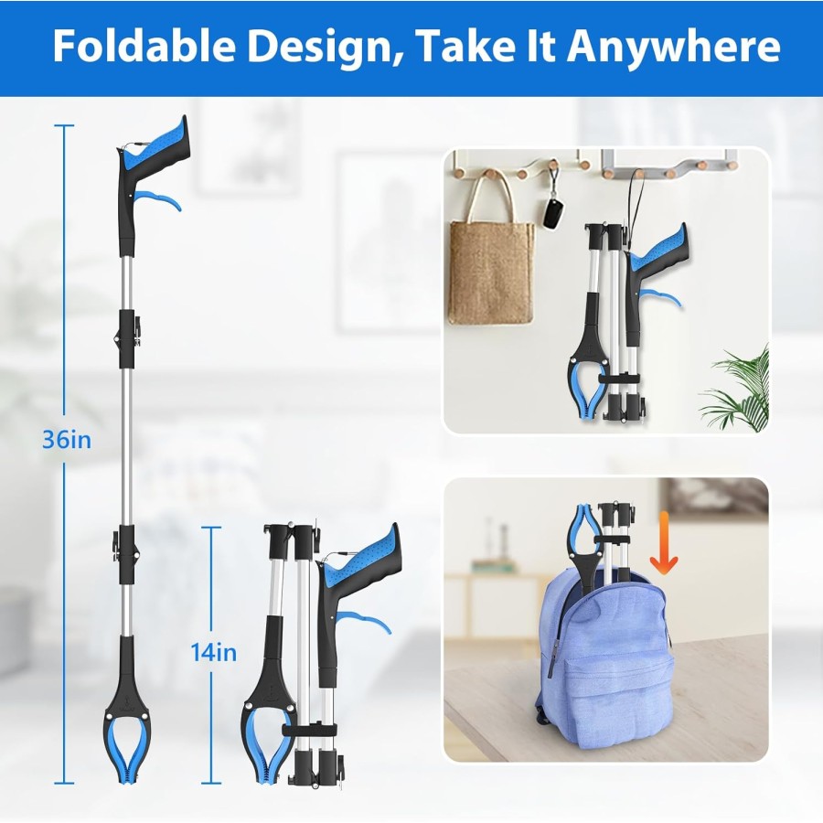 Grabber Reacher Foldable Tool Stick