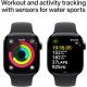 Apple Watch Series 10 GPS 42mm Jet Black Aluminium Case with Black Sport Band - S/M