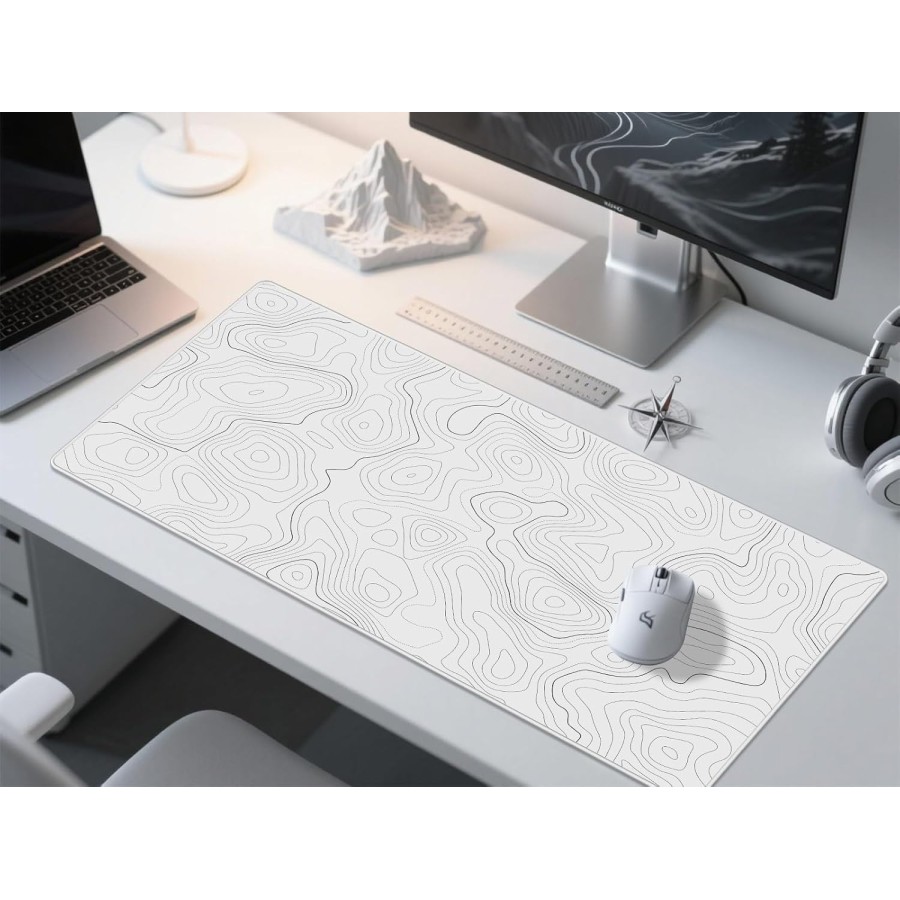 Max Pad Non-Slip Gaming Mouse Pad - White Tapo - XL Max Pad Non-Slip Gaming Mouse Pad - White Tapo - XL