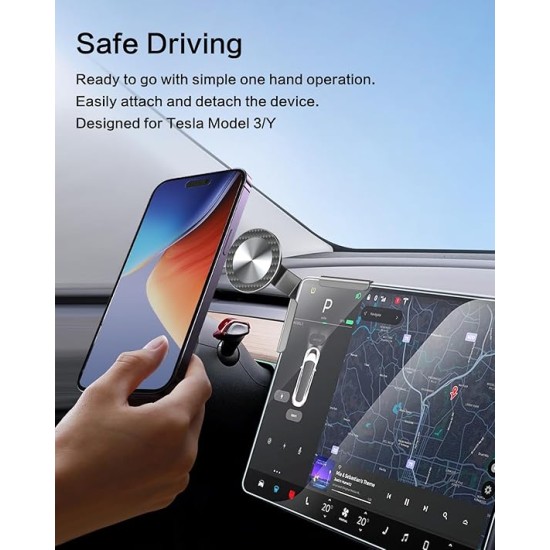 Tesla Phone Magnetic Car Screens phone Mount for iPhone Magsafe