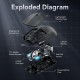 ATTACK SHARK X6 Lightweight Wireless Gaming Mouse with RGB Backlight - Black ATTACK SHARK X6 Lightweight Wireless Gaming Mouse with RGB Backlight - Black