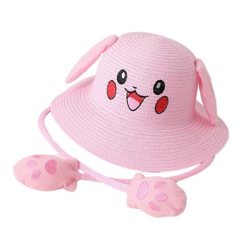 Pokemon Moving Ears Kawaii Pikachu Knit Anime Hat - Pink