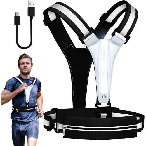 Reflective Running Vest USB Bike Safety Vest