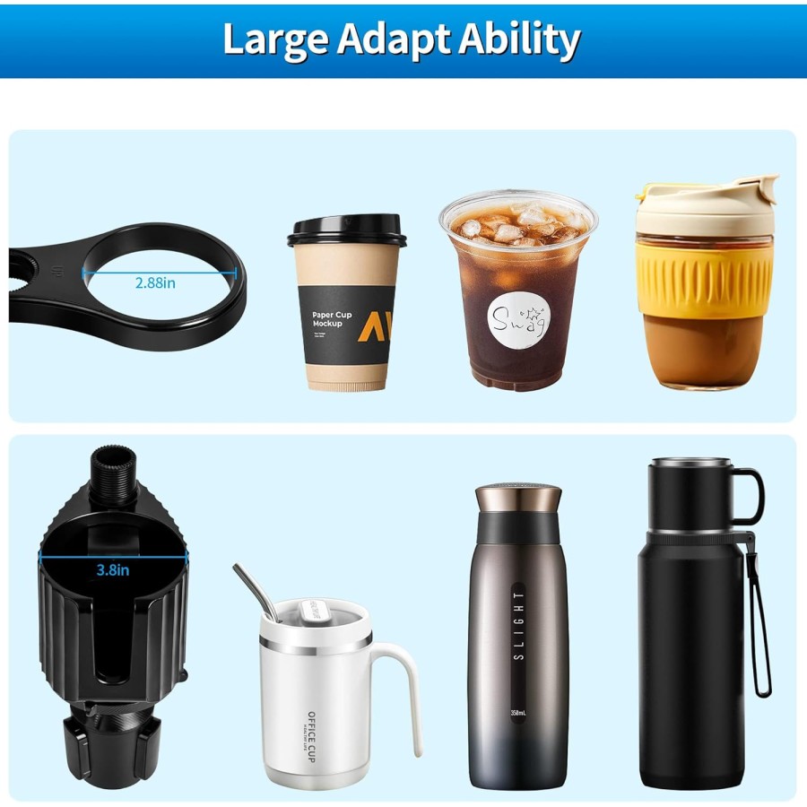4-in-1 Adjustable Car Tray with 360° Rotation 4-in-1 Adjustable Car Tray with 360° Rotation